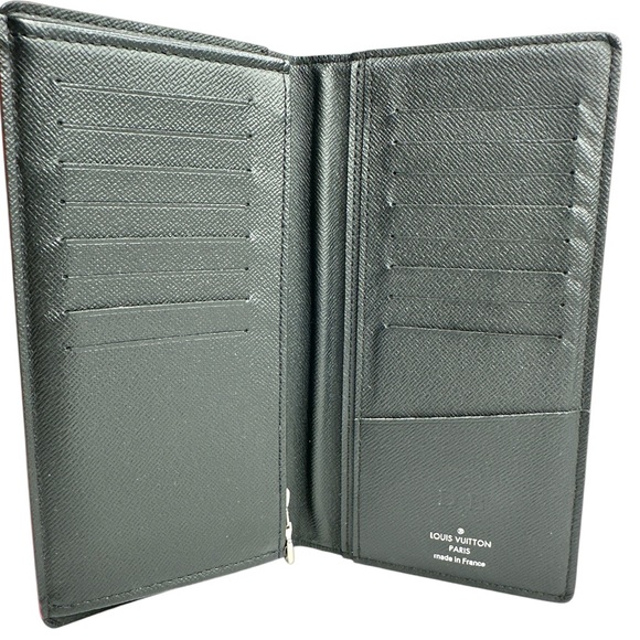Louis Vuitton Multi Damier Graphite Brazza Alps Sticker Wallet Black Multicolor - Picture 14 of 16